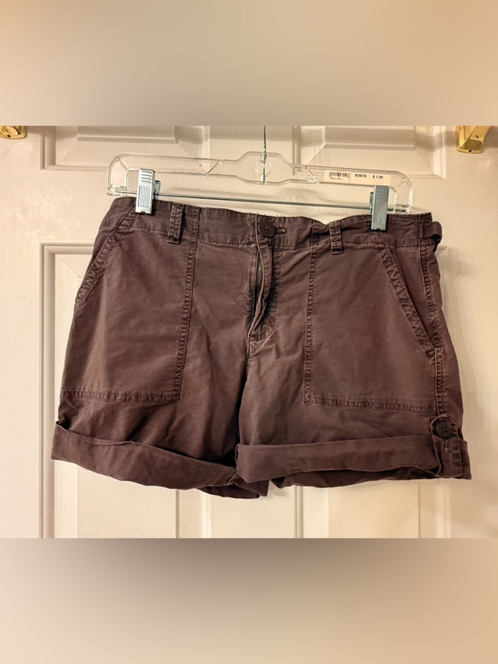 Sanctuary Dark Grey Cotton Utility Shorts